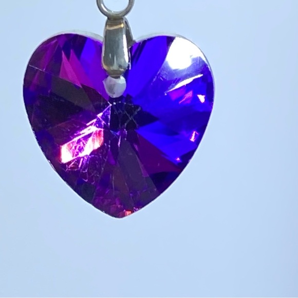 6for$20❤️Elegant Purple and Blue heart Pendant car charm - Picture 3 of 7